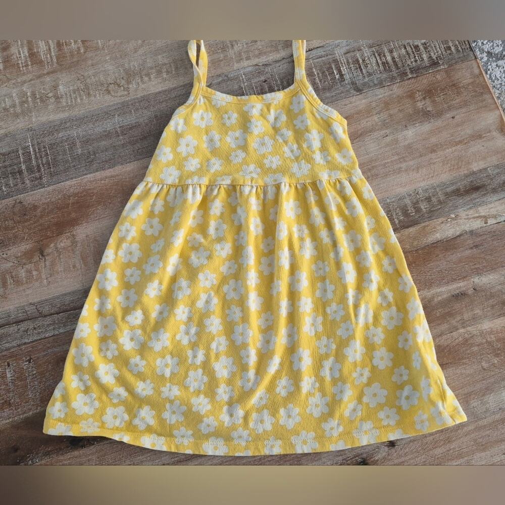 Girls Yellow Daisy Sundress & Cream Knit Romper Set 2/3T 100% Cotton - Picture 4 of 7